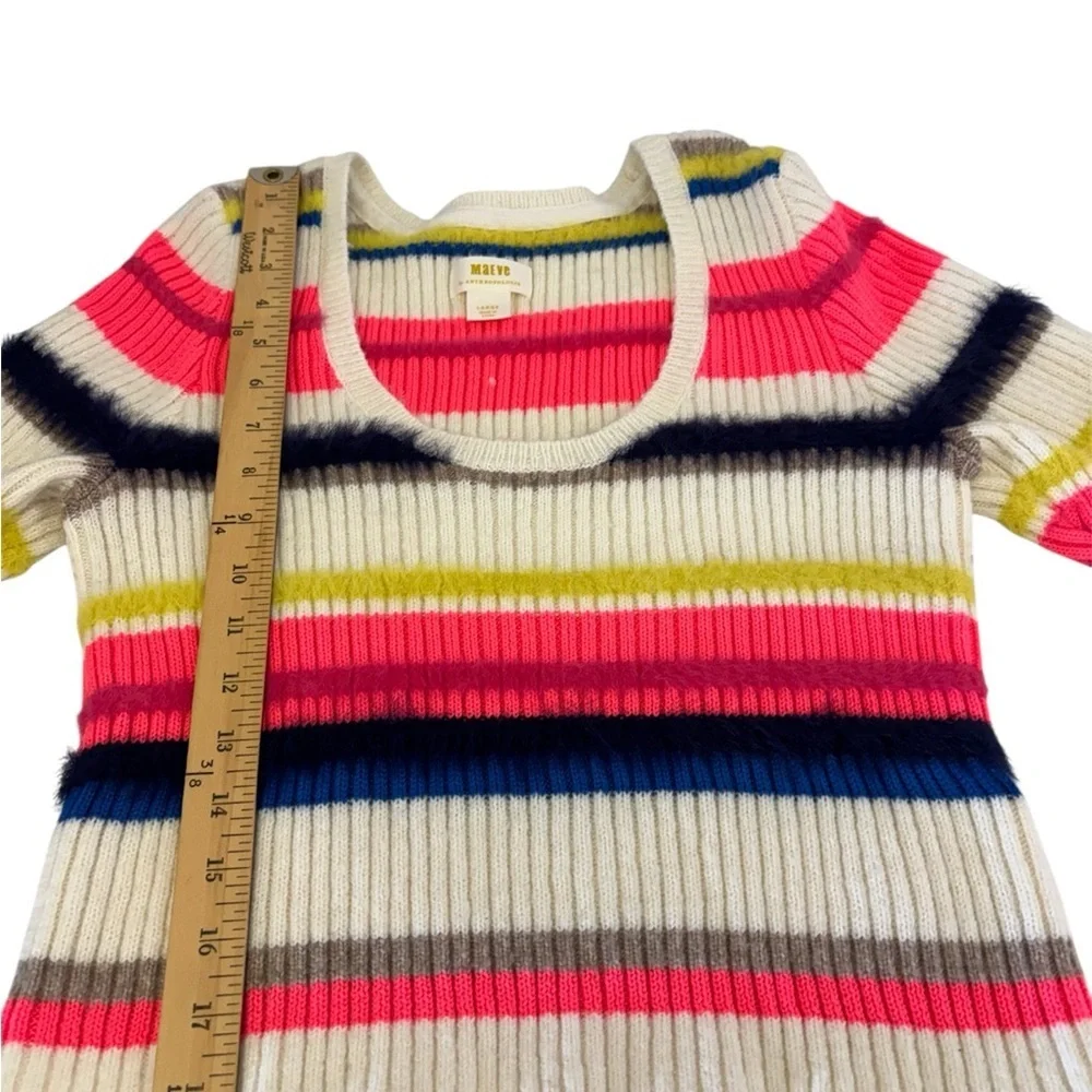 Maeve Anthropologie Scoop Neck Eyelash Stretch Sweater Top Women’s Large